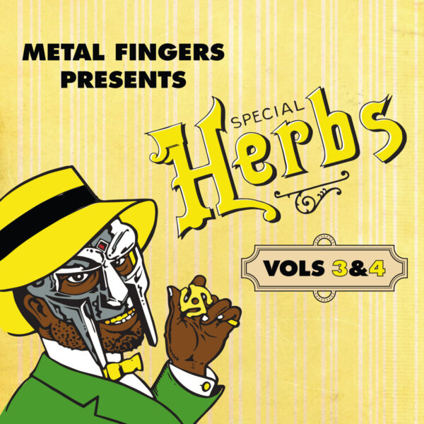 a2649962856_10 MF DOOM - 'Metal Fingers Presents: Special Herbs Vol. 3 & 4 (20th Anniversary Edition) (Lemon Yellow 2XLP)