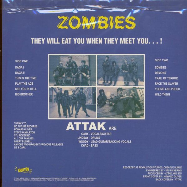 Attak- Zombies (color verde+poster)